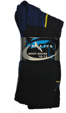 basics-men's-boot-socks---black/blue