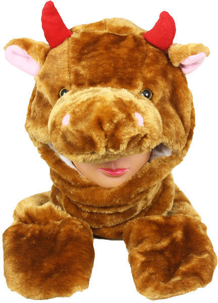kid's-brown-cow-animal-winter-hat-with-mittens