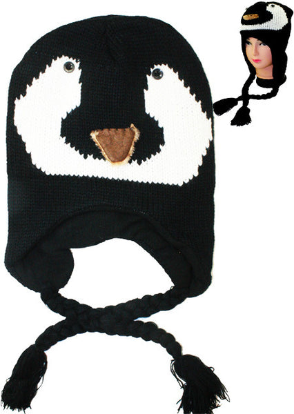 kid's-penguin-knitted-animal-hat