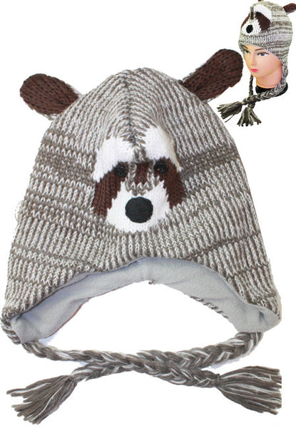 kid's-raccoon-knitted-animal-hat