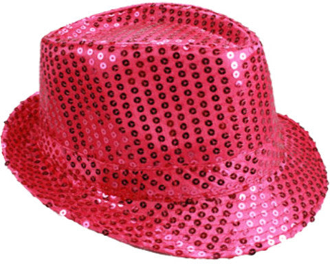 adult-unisex-hot-pink-sequin-fedora-hat