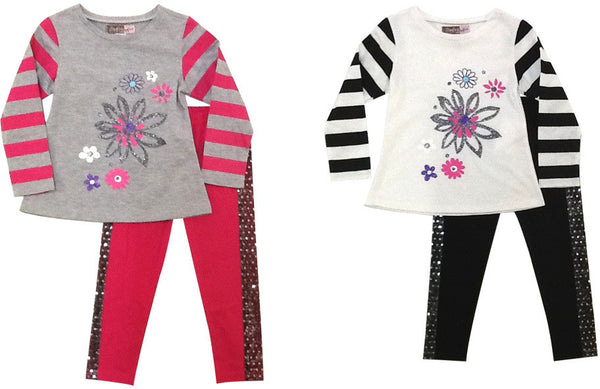infant-two-piece-set---floral-and-polka-dot-design