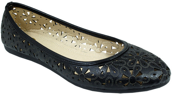 babe-ladies-ballerina-shoes---black-w/floral-detail