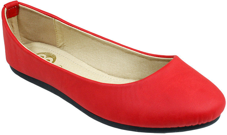 babe-ladies-ballerina-shoes---plain-red