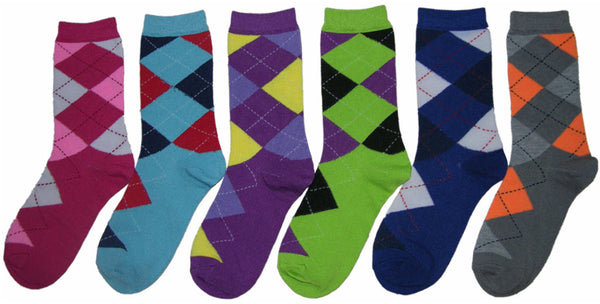 women's-novelty-crew-socks---argyle-prints---size-9-11