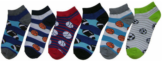 childrens-striped-no-show-socks--sports--size-4-6