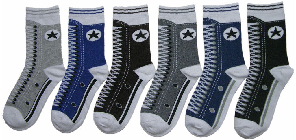 children's-ankle-socks---sneaker-print---sizes-6-8