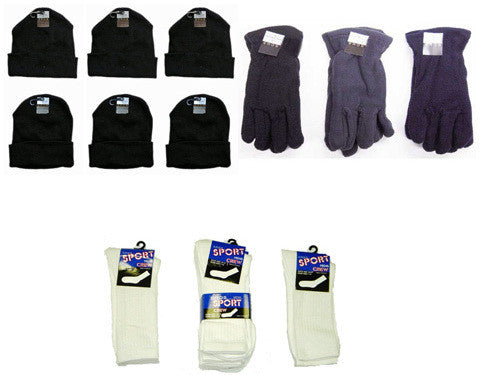 men's-knit-hats,-fleece-gloves-and-crew-socks-combo