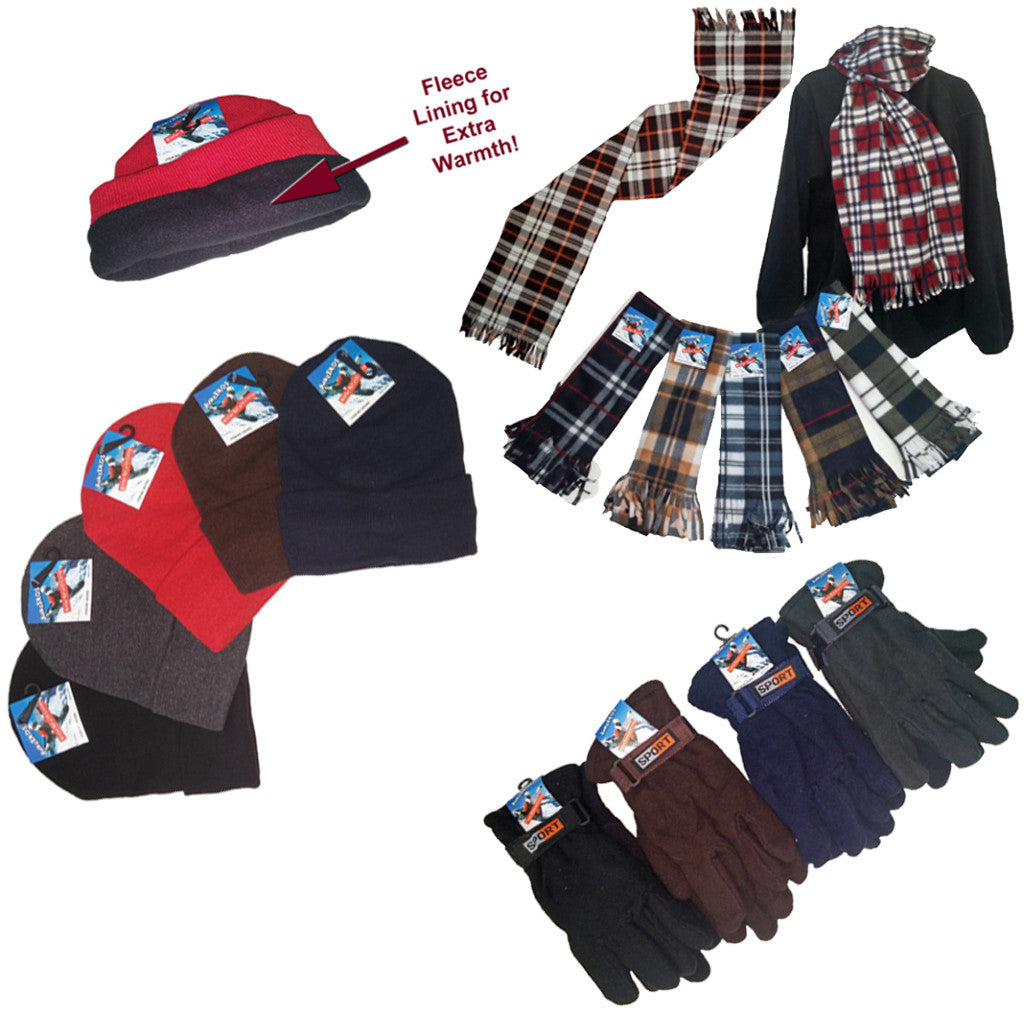 men's-fleece-lined-winter-knit-hats,-fleece-lined-gloves-&-plaid-fleece-scarves