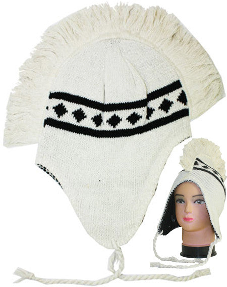 white-and-black-mohawk-hat-w/-diamond-patterns