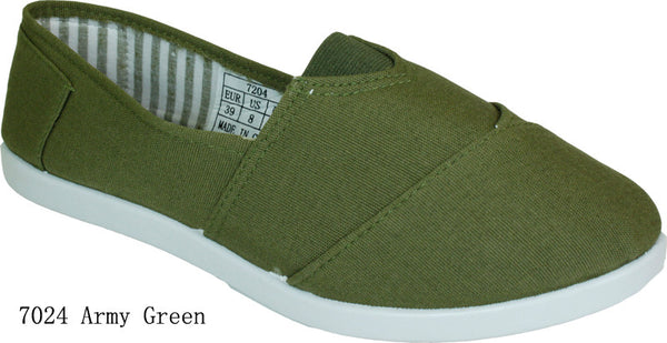 women's-army-green-canvas-shoes-7204