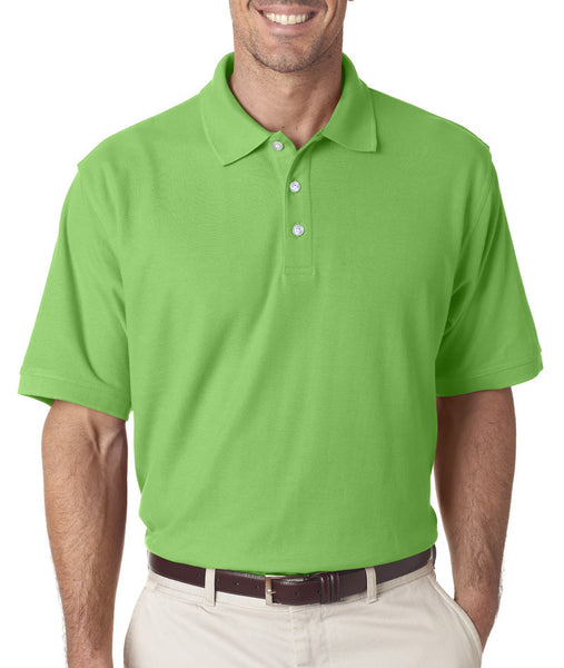 ultraclub(R)-men's-platinum-honeycomb-pique-polo----light-green-(4xl)