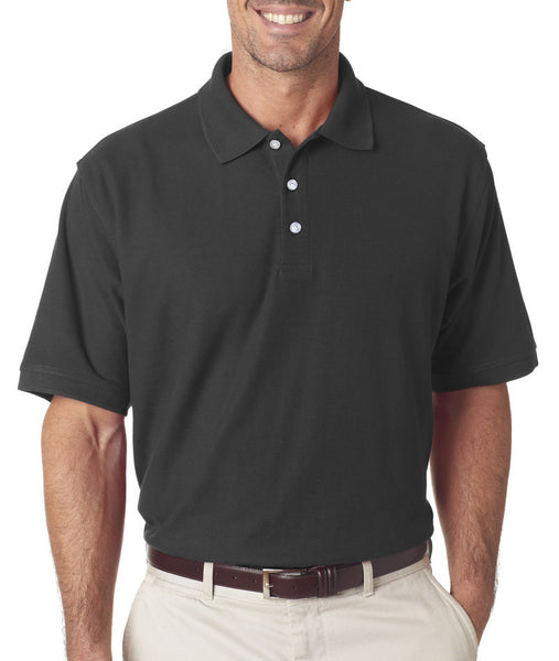 ultraclub(R)-men's-platinum-honeycomb-pique-polo----charcoal-(xl)