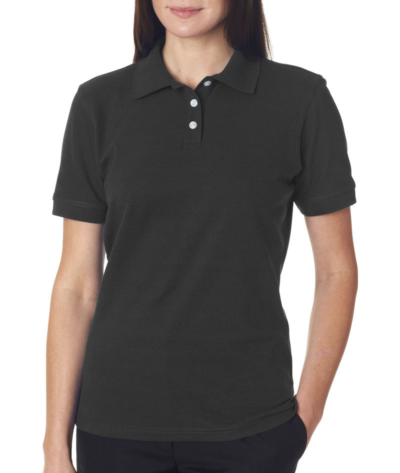 ultraclub(R)-ladies'-platinum-honeycomb-pique-polo----charcoal-(s)