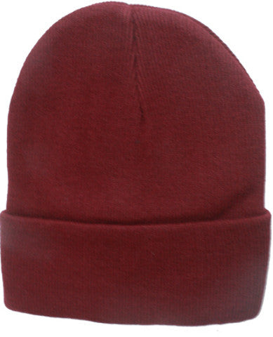 unisex-plain-burgundy-beanie-hat