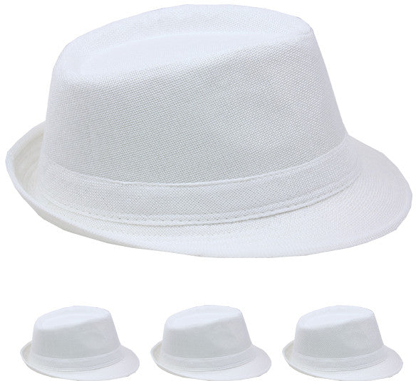 plain-white-dress-fedora-hat