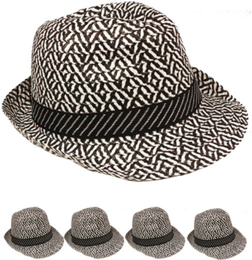 black-&-white-fedora-hat-with-striped-ribbon
