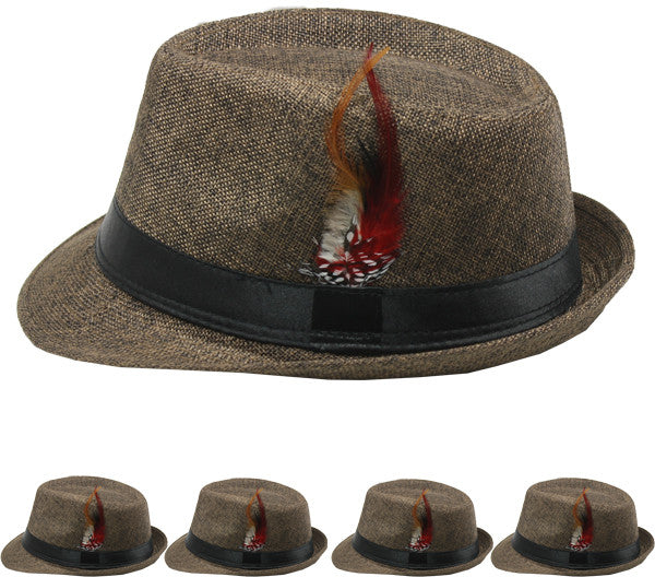 dark-brown-fedora-hat-with-feather