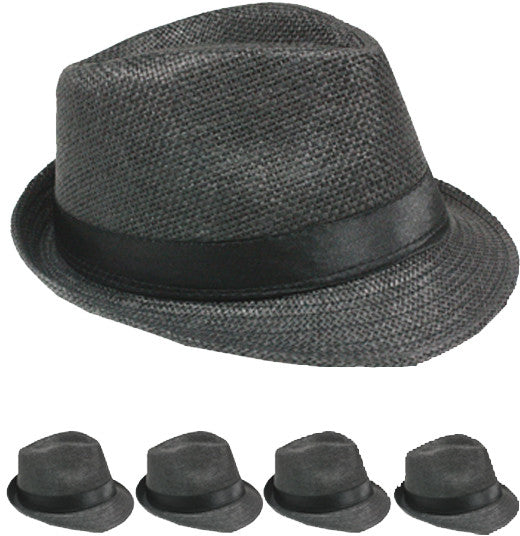 black-color-straw-fedora-hat
