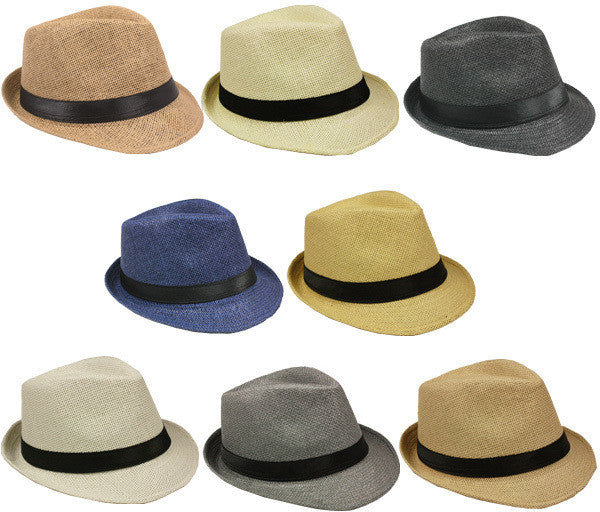 plain-assorted-color-fedora-hat