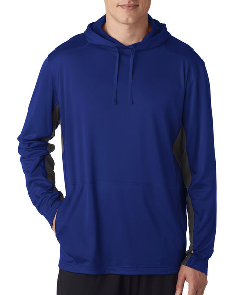 ultraclub-adult-cool-&-dry-sport-hooded-pullover----kyanos-blue/charcoal-(m)
