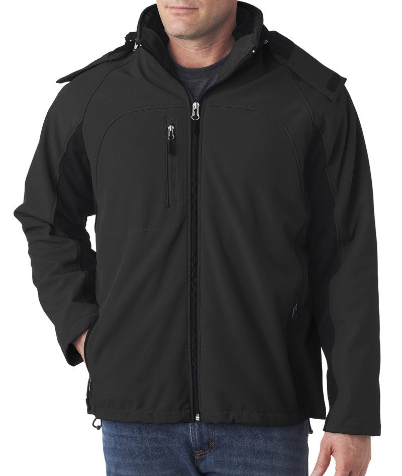 ultraclub-adult-color-block-3-in-1-systems-hooded-soft-shell-jacket----ebony/black-(3xl)