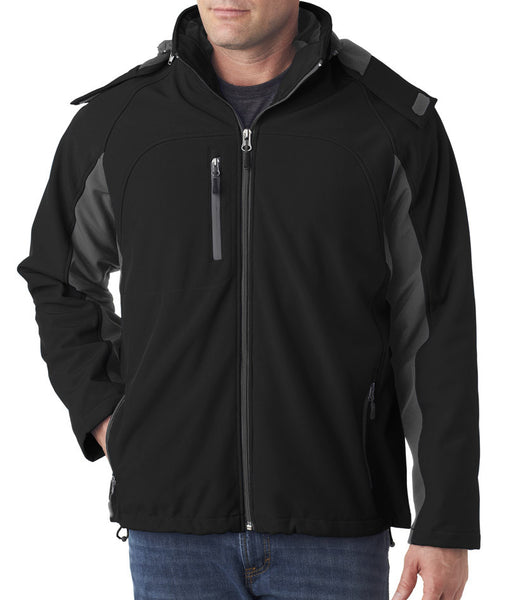 ultraclub-adult-color-block-3-in-1-systems-hooded-soft-shell-jacket----black/charcoal-(3xl)