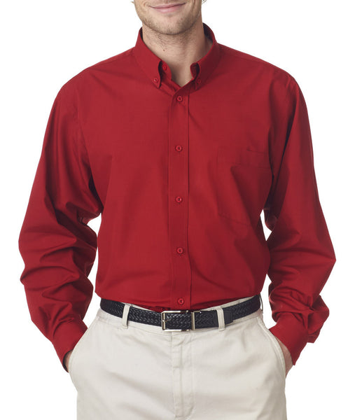 ultraclub-men's-easy-care-broadcloth----red-(s)
