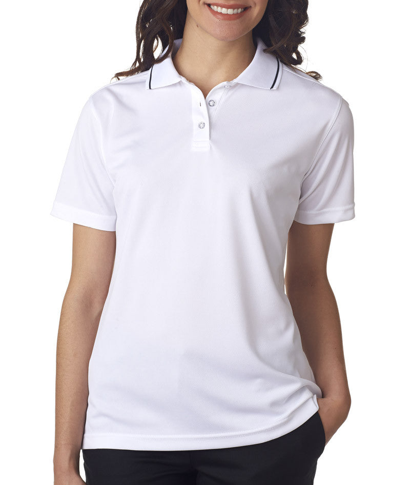 ultraclub-ladies'-polo-with-tipped-collar----white/navy-(xl)