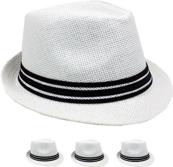 white-color-fedora-hat-with-black-band