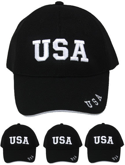 unisex-usa---black-baseball-cap