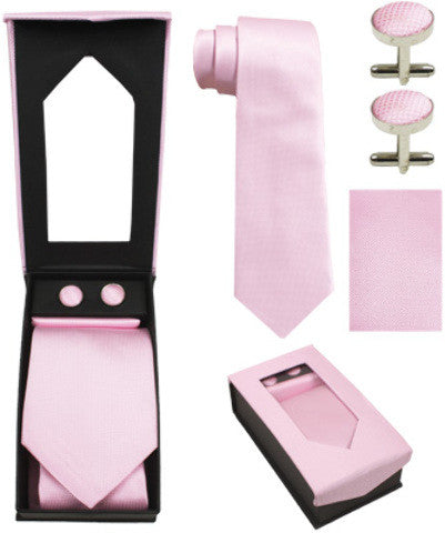 light-pink-tie-cufflink-handkerchief-set-combo
