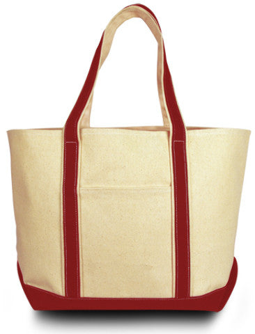 windward-cotton-canvas-classic-boat-tote---natural/red