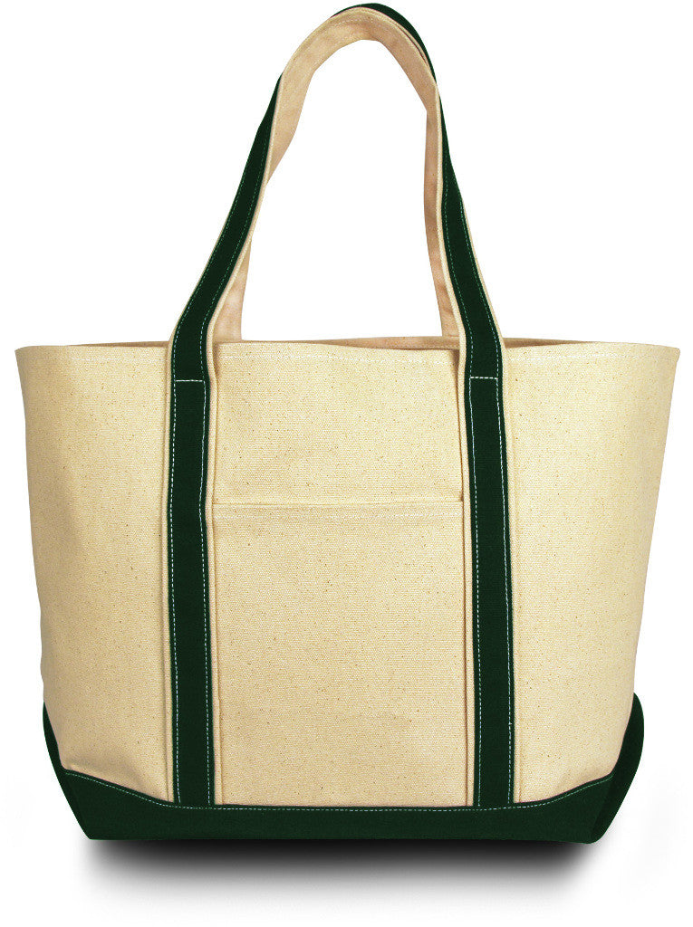 windward-cotton-canvas-classic-boat-tote---natural/forest