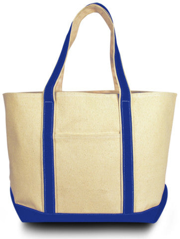 windward-cotton-canvas-classic-boat-tote---natural/royal