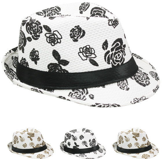 white-fedora-hat-with-black-roses