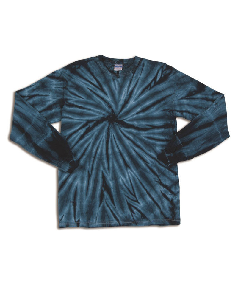 gildan-tie-dye-youth-one-color-long-sleeve-cyclone-tee----navy-(s)