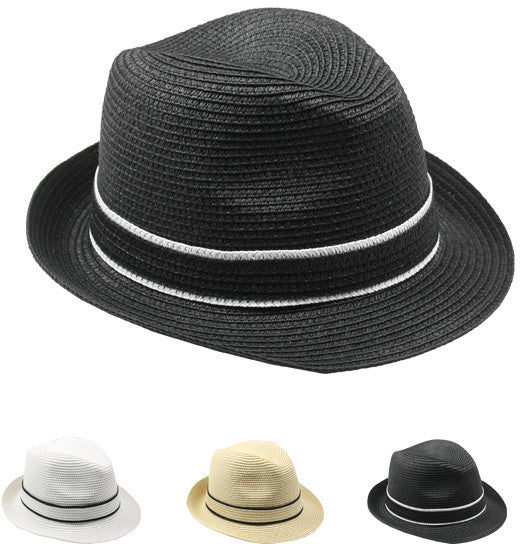 assorted-color-fedora-hat-with-two-tone-band