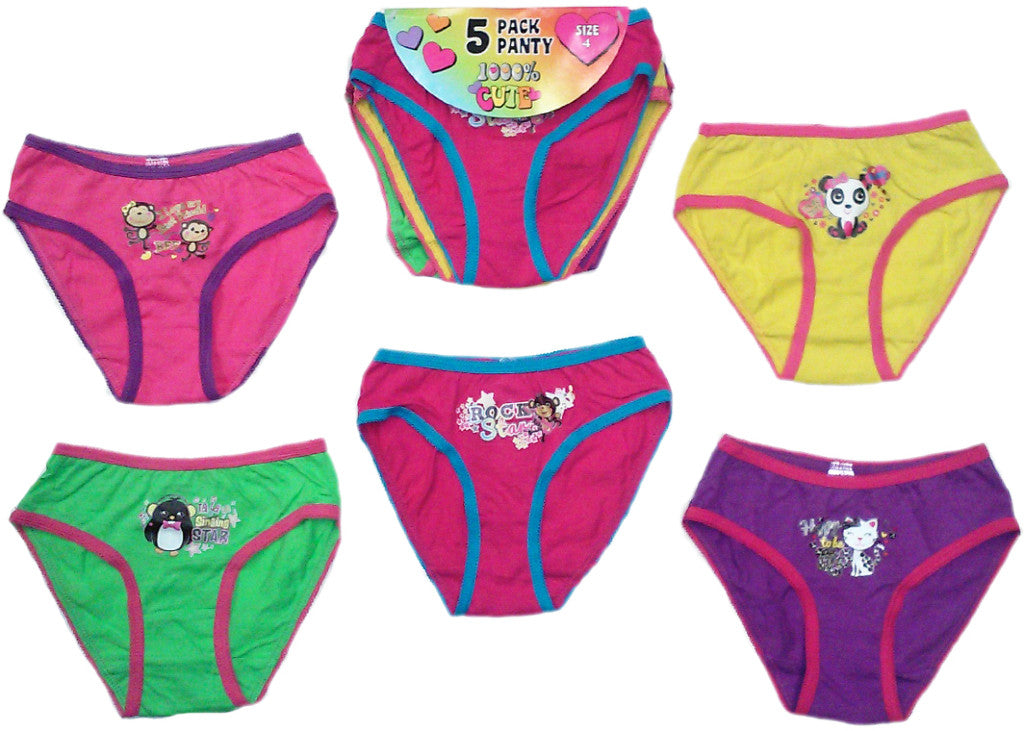 girl's-underwear-5-packs-by-1000%-cute---sizes-4-14