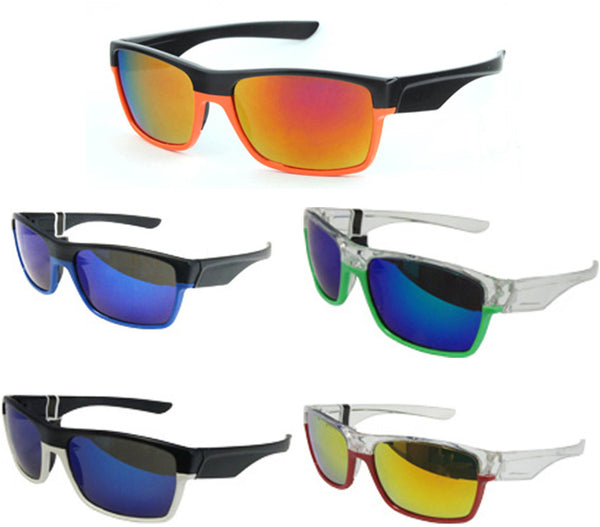assorted-two-tone-frame-&-color-mirror-sunglasses