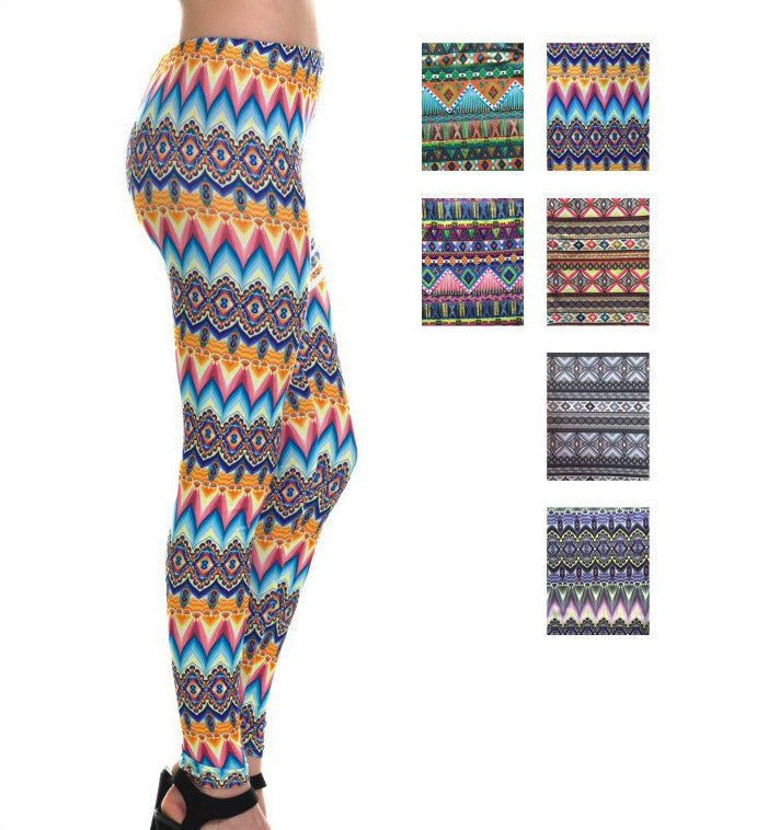 women's-printed-leggings---tribal-prints