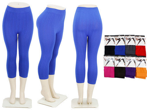 assorted-solid-color-patterned-capri-leggings