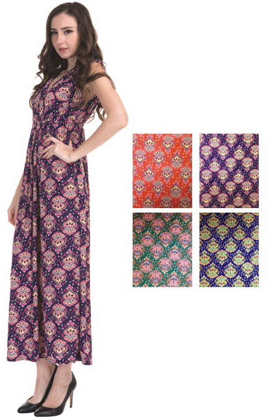 women's-plus-size-long-sundresses---ornate-prints