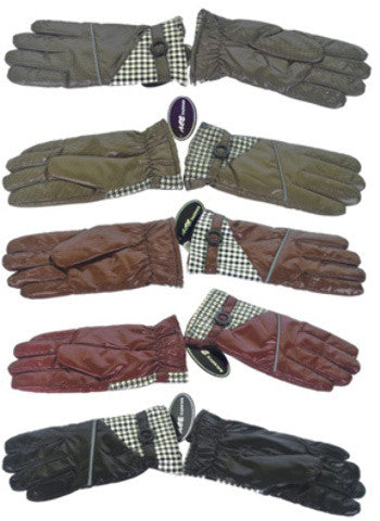 women's-checkered-winter-fashion-gloves