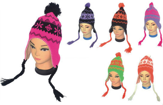 adult-knit-neon-winter-pattern-ear-flap-trapper-hats