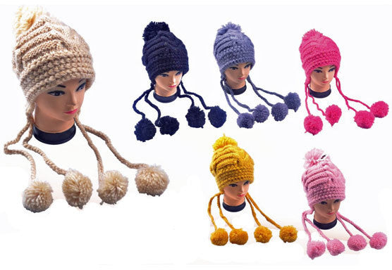 women's-knit-yarn-beanie-hats