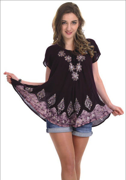 women's-rayon-tops---ornate-floral-prints-(s-xl)