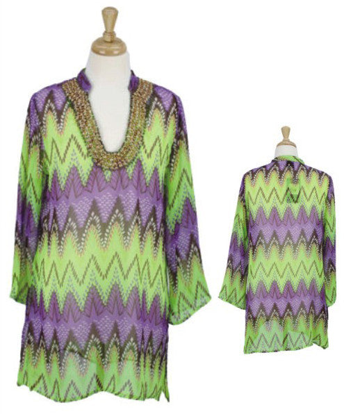 women's-chiffon-tops---zig-zag-prints