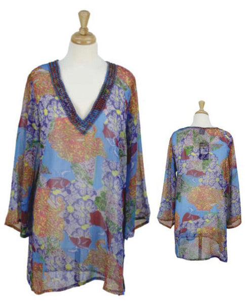 women's-chiffon-tops---floral-prints