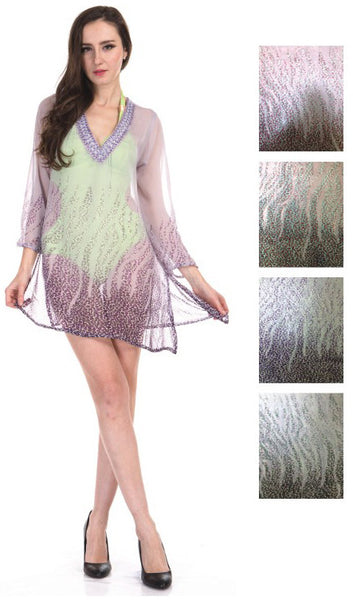 women's-chiffon-tops---leopard-flame-prints
